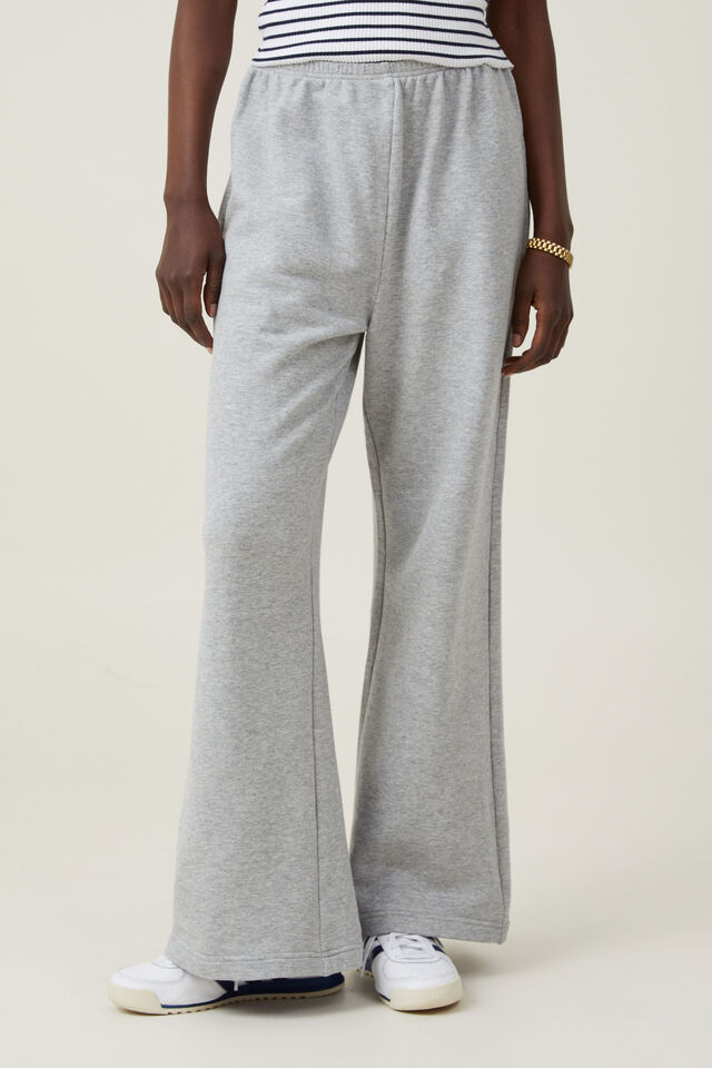 Lightweight Straight Trackpant, GREY MARLE