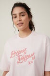 The Boxy Graphic Tee, BISOUS BISOUS/SOFT PINK - alternate image 4