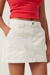 Morgan Utility Chino Mini Skirt, COCONUT - alternate image 4