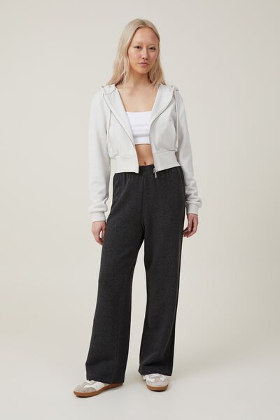 Straight Sweatpant Asia Fit, CHARCOAL MARLE