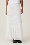 Lennie Tiered Maxi Skirt, WHITE - alternate image 4