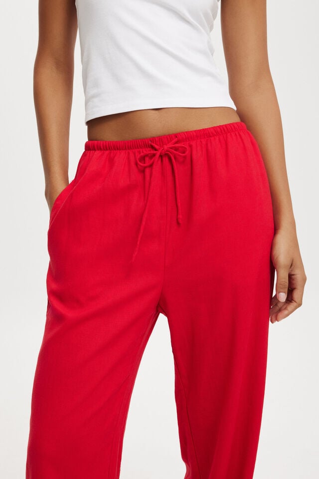 Haven Wide Leg Pant, RED
