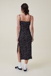 Vestido - Reece Midi Slip Dress, MARLO DITSY BLACK - vista alternativa 3