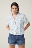 Haven Short Sleeve Shirt, TROPICAL TOILE PACIFIC BLUE - alternate image 1