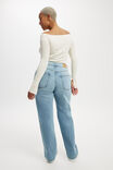 Curvy Stretch Straight Jean, CLOUD BLUE - alternate image 2