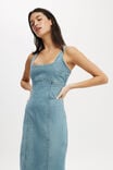 Vestido - Sloan Denim Maxi Dress, JEWEL BLUE - vista alternativa 3