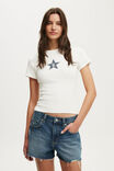 The Tiny Graphic Tee, STAR 6 / VINTAGE WHITE - example image 2