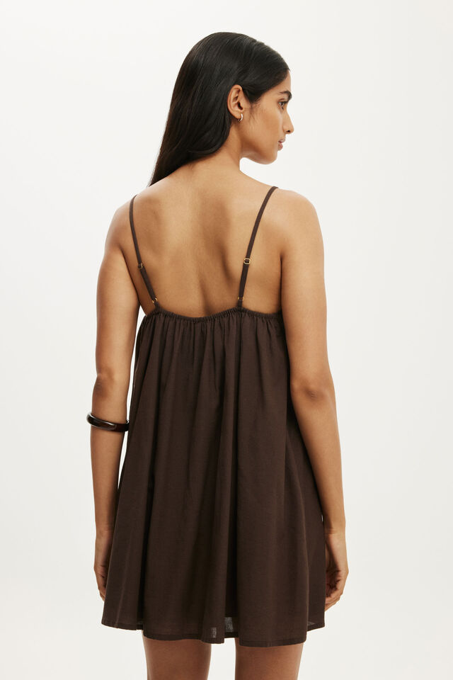 Mila Mini Dress, DARK OAK