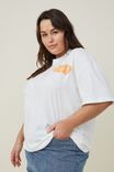 Curve Oversized License Graphic Tee, LCN MT PRINCE SIGN O THE TIMES/VINTAGE WHITE - alternate image 1