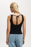 Lexa Tie Back Cowl Neck Top, BLACK - alternate image 3
