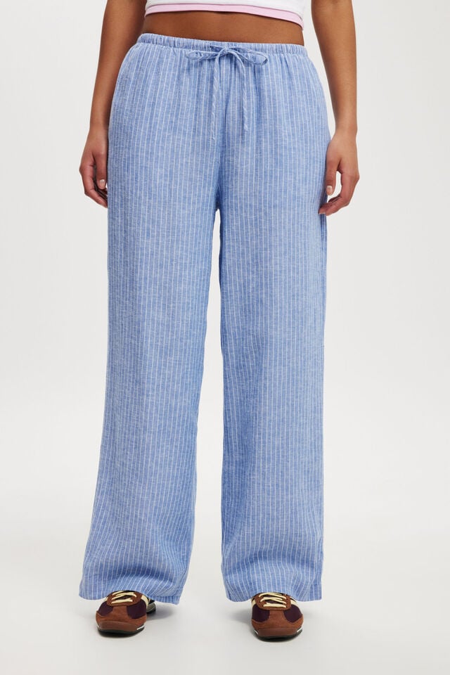 Haven Wide Leg Pant, ASHER STRIPE BLUE