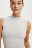 Mock Neck Tank, MARBLE MIST - example image 4