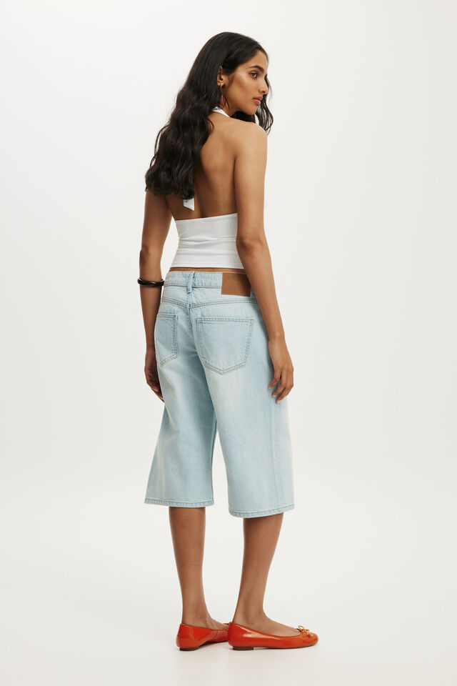Denim Bermuda Short, SALTY BLUE