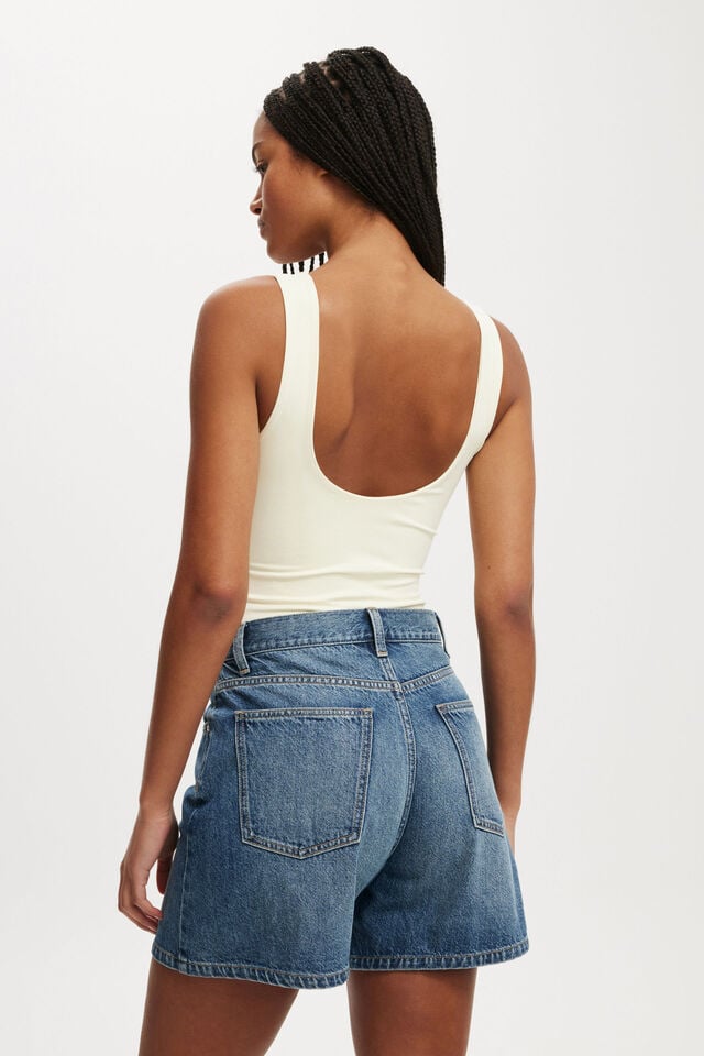 Cleo Scoop Neck Low Back Bodysuit, LEMON ICING