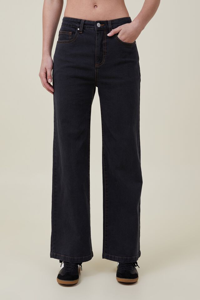 Levi's® 70S HIGH FLARE - Flared Jeans - black denim - Zalando