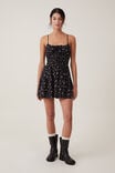 Haven Tiered Mini Dress, COLBY SPRING DITSY BLACK - alternate image 2