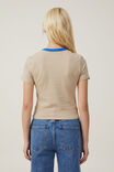 Fitted Graphic Longline Tee, NEW YORK/MID TAUPE - alternate image 3
