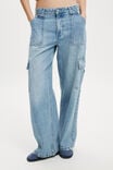 Relaxed Cargo Jean, BREEZE BLUE - alternate image 4