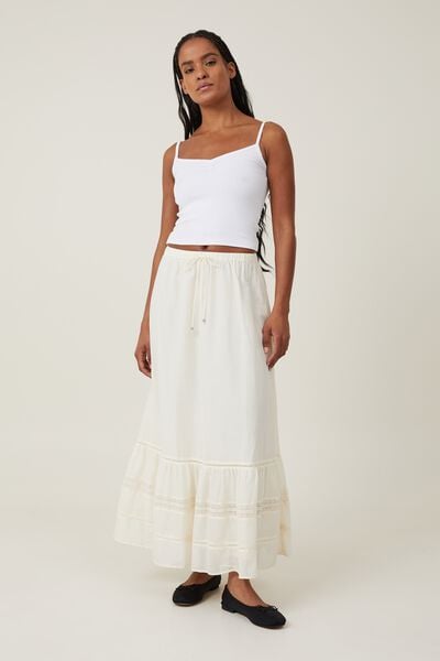 Rylee Lace Maxi Skirt, CREAM