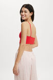 All Day Micro Crop Cami, RACER RED - alternate image 3