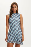 Molly Mini Dress, MILA ASYM CHECK COSMIC STAR - example image 2