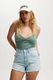 High Mom Denim Short, AIR BLUE RIP - alternate image 1