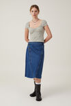 Camiseta - Sally Picot Trim Short Sleeve Top, LAIKA DITSY DESERT SAGE - vista alternativa 2