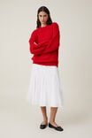 Fluffy Pullover, CHERRY ROUGE - alternate image 2