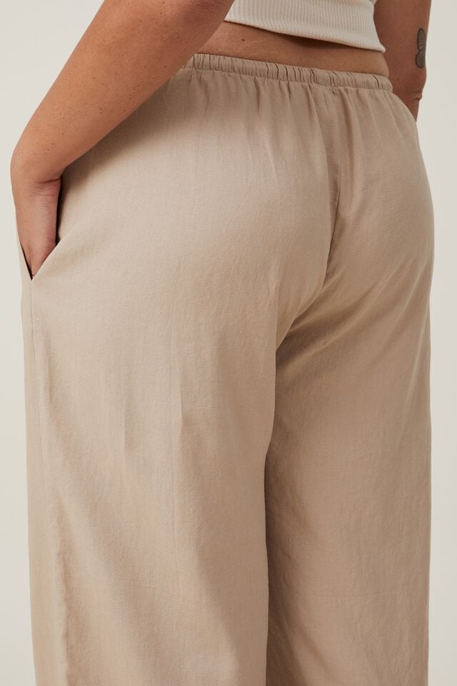 Women's White Cotton Beach Pants & Wide Leg Lounge Pants – Elle and Willow