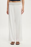Haven Fold Over Pant, LCN JCY JUICY / WHITE - example image 4