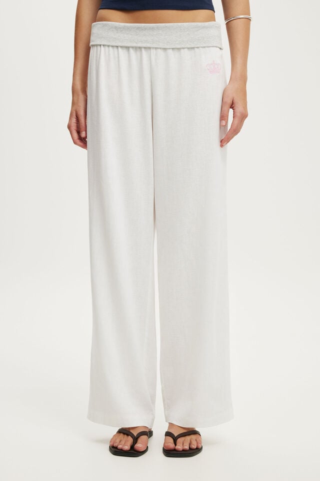 Haven Fold Over Pant, LCN JCY JUICY / WHITE