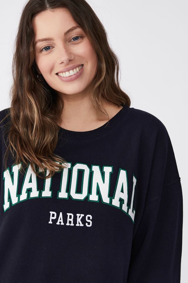 Classic Graphic Sweatshirt, NATIONAL PARKS/ NAVY