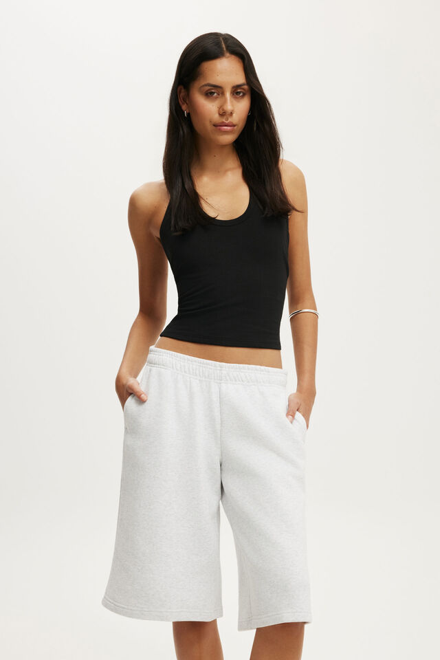 Bermuda Sweatshort, LIGHT GREY MARLE