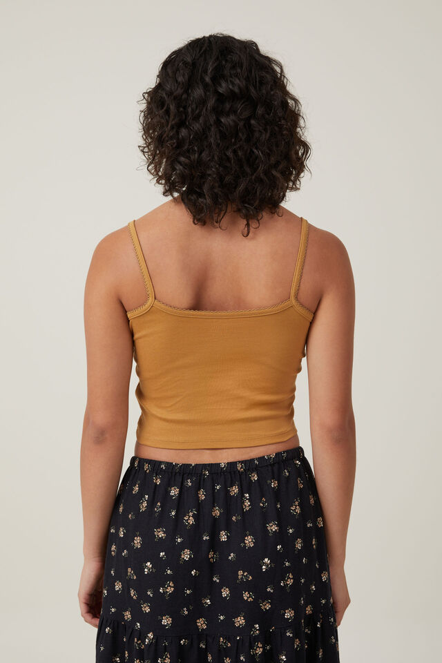 90 S Graphic Strappy Cami, GOLDEN HOUR/GOLDEN SAND