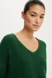 Softest Luxe  Slouchy V Knit, HERITAGE GREEN - example image 4