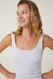 Staple Rib Double Scoop Tank, GREY MARLE - example image 4