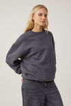 Classic Fleece Crew Sweatshirt, FADED SLATE - alternate image 1