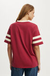 V Neck Oversized Graphic Tee, 85 / CRANBERRY CIDER - example image 3