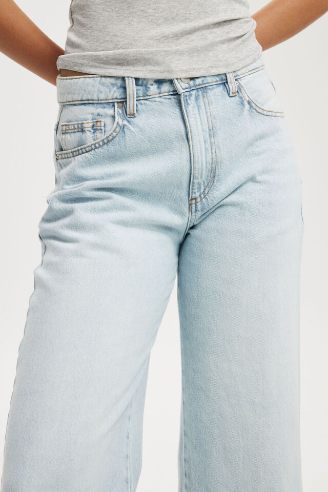 Wide Jean Asia Fit, PEARL BLUE