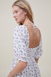 Alexa Puff Sleeve Midi Dress, DAPHNE DITSY NAVY - alternate image 4
