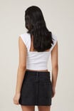 Denim Mini Skirt, GRAPHITE BLACK - alternate image 3