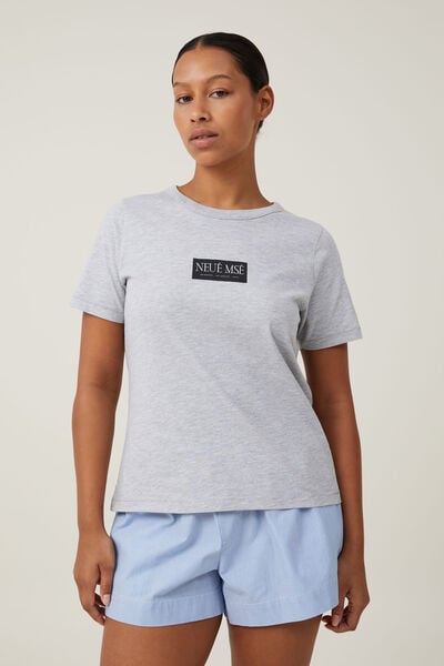 The 91 Classic Graphic Organic Tee, NEUE MUSE/ GREY MARLE