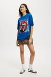 The Lcn Music Boxy Graphic Tee, LCN BRA ROLLING STONES AMERICAN TOUR 81/BLUE - alternate image 2