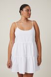 Summer Tiered Mini Dress, WHITE - alternate image 5