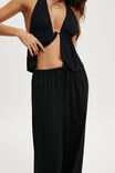 Haven Wide Leg Pant, BLACK - example image 3