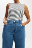 Calça - Curvy Stretch Wide Jean, SEA BLUE - vista alternativa 3