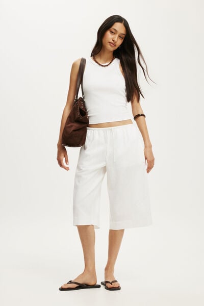 Haven Long Line Short, WHITE