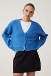 Luxe Rib Cardi, BUZZY BLUE MARLE - alternate image 1