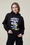 Mickey Hoodie, LCN DIS MICKEY THE ONE AND ONLY/WASHED BLACK - alternate image 1
