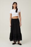 Rylee Lace Maxi Skirt, BLACK - alternate image 5
